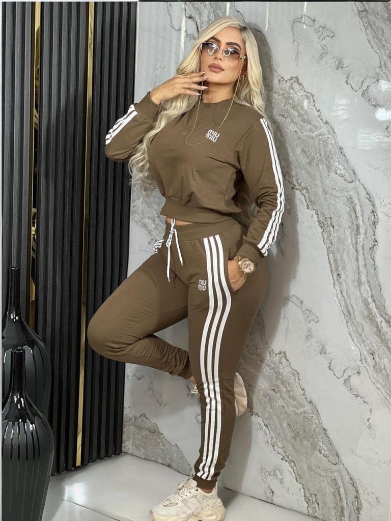 M-Trendy Lettering Long-sleeved Trousers Suit(J5075)M-Trendy Lettering Long-sleeved Trousers Suit(J5075)