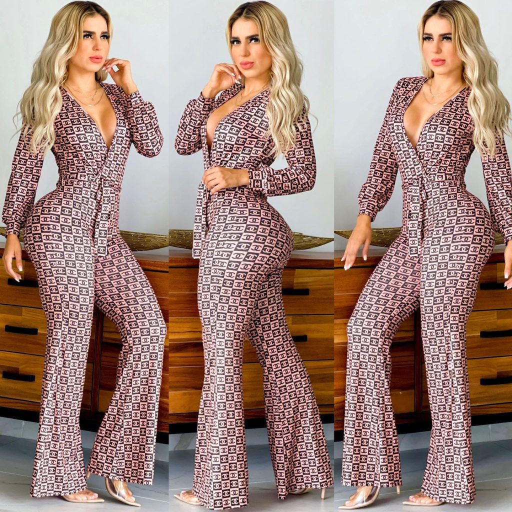C-Sexy Slim-fit Long-sleeved Jumpsuit(J2902)C-Sexy Slim-fit Long-sleeved Jumpsuit(J2902)