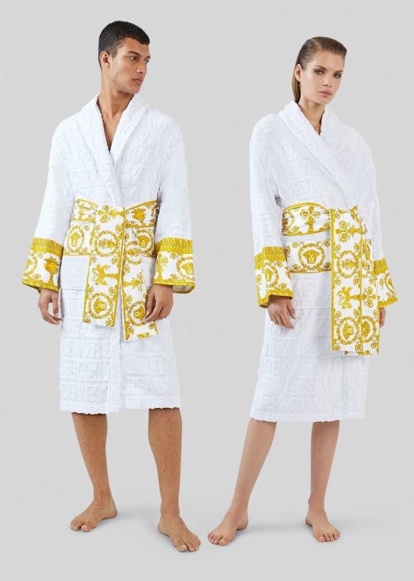 V-Fashion Bathrobe-White(VB2)V-Fashion Bathrobe-White(VB2)