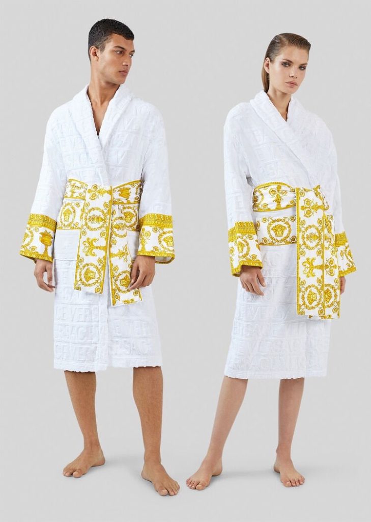V-Fashion Bathrobe-White(VB2)V-Fashion Bathrobe-White(VB2)