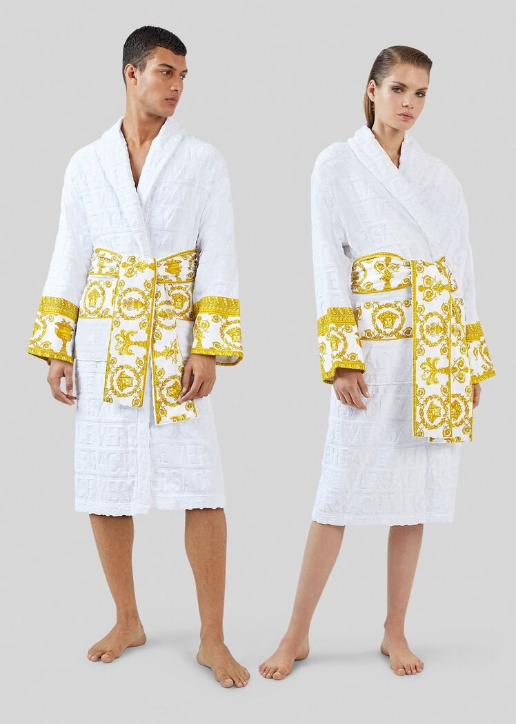 V-Fashion Bathrobe-White(VB2)V-Fashion Bathrobe-White(VB2)