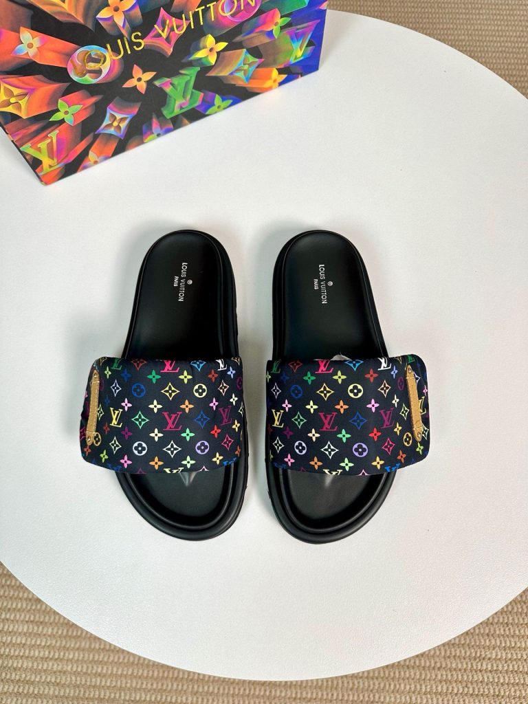 L-Women's New Velcro Embossed Printed Slippers(BL514)L-Women's New Velcro Embossed Printed Slippers(BL514)