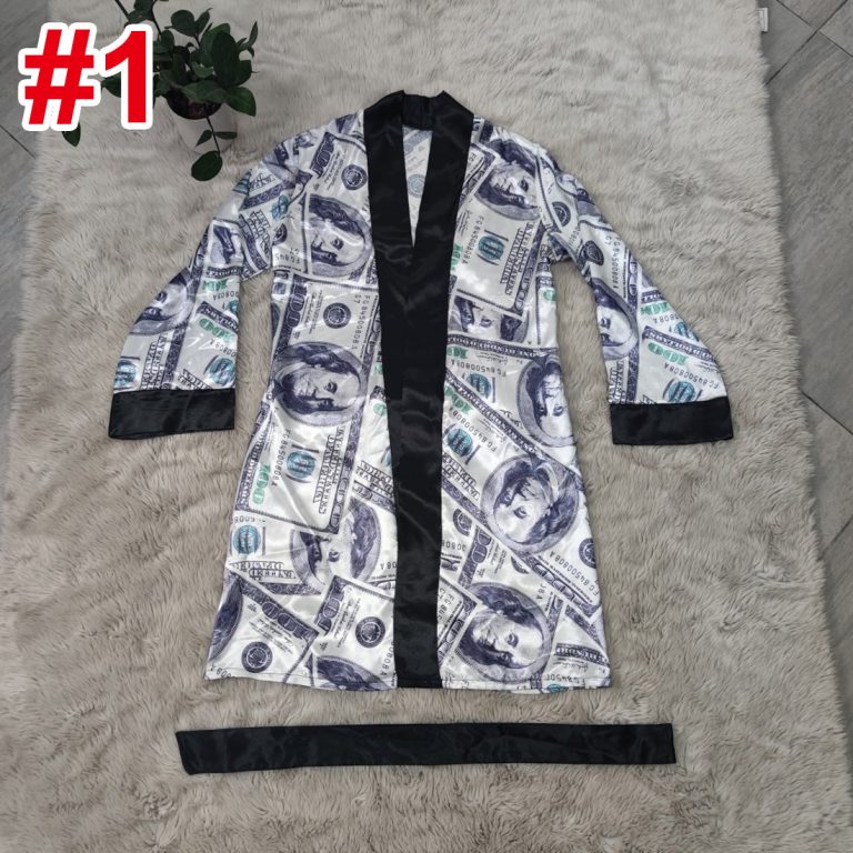 Long Wide Robe With Tie(J2411)Long Wide Robe With Tie(J2411)