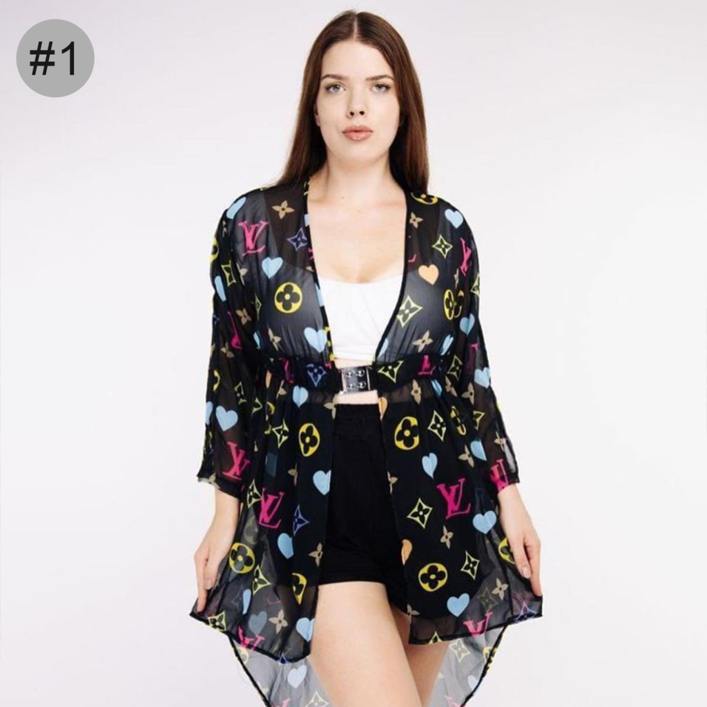 L&C&D-Ultra-thin Mesh Irregular Cardigan(Y71518)L&C&D-Ultra-thin Mesh Irregular Cardigan(Y71518)