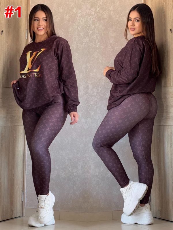 Printed Long Sleeves and Long Pants Set(J5099)