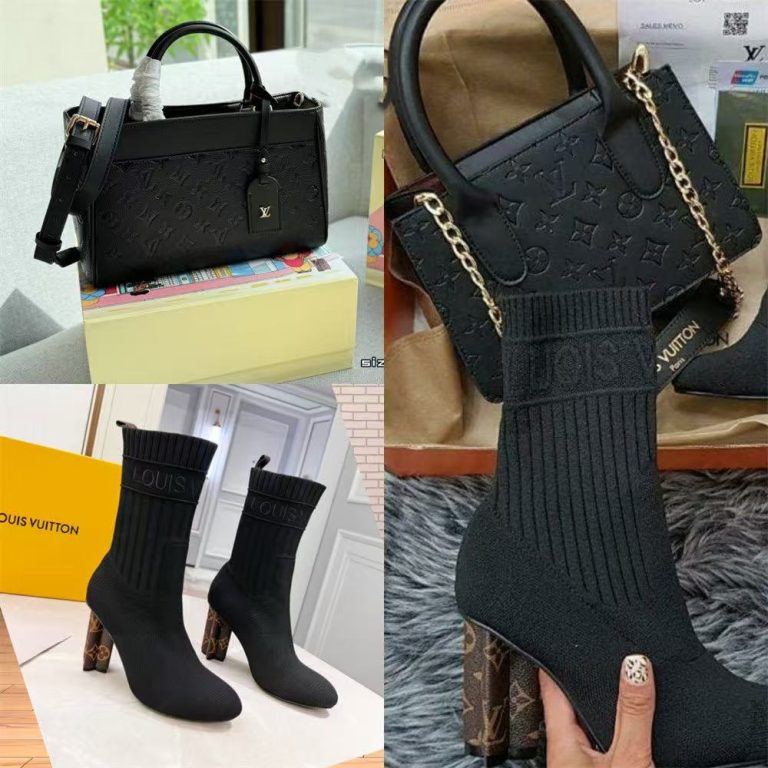 L-Knit Ankle Boots and Bag Set(DPHY1629)L-Knit Ankle Boots and Bag Set(DPHY1629)