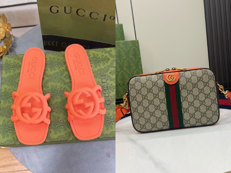 Orange Women's Slippers and Bags（FG529）Orange Women's Slippers and Bags（FG529）