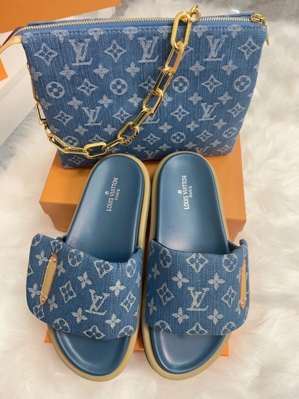 L- Denim Slippers & Bag Set（A125）L- Denim Slippers & Bag Set（A125）