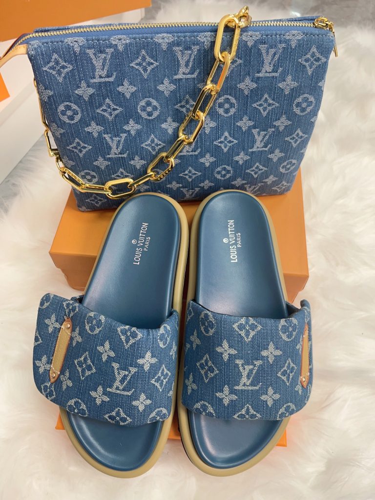 L- Denim Slippers & Bag Set（A125）L- Denim Slippers & Bag Set（A125）