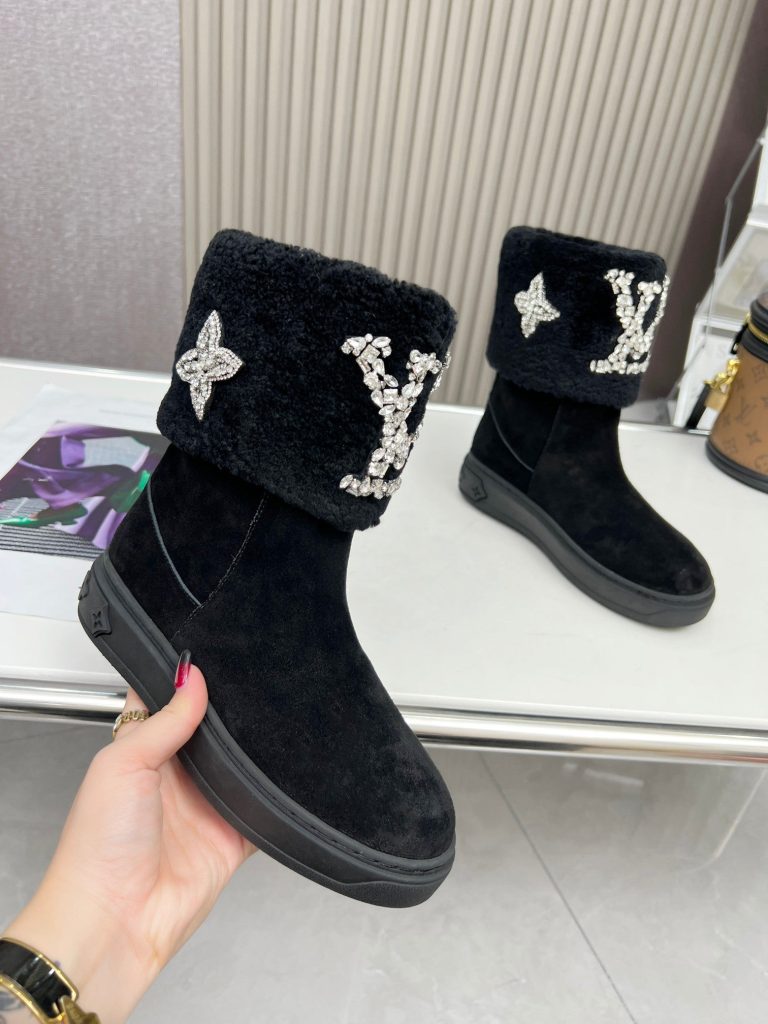 L-Lambswool rhinestone boots(DP1029)L-Lambswool rhinestone boots(DP1029)