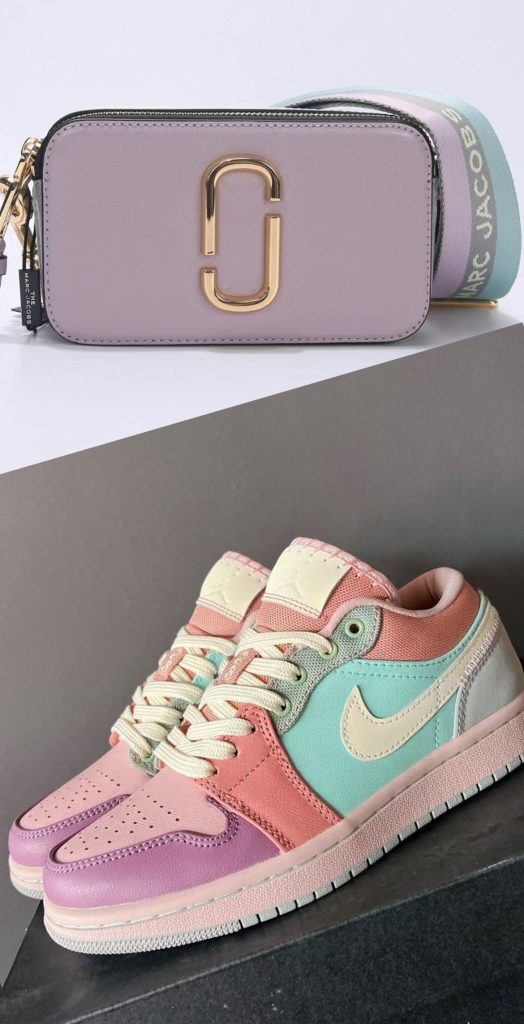 Colorblocking Shoes & Bag Set(MZ124)Colorblocking Shoes & Bag Set(MZ124)
