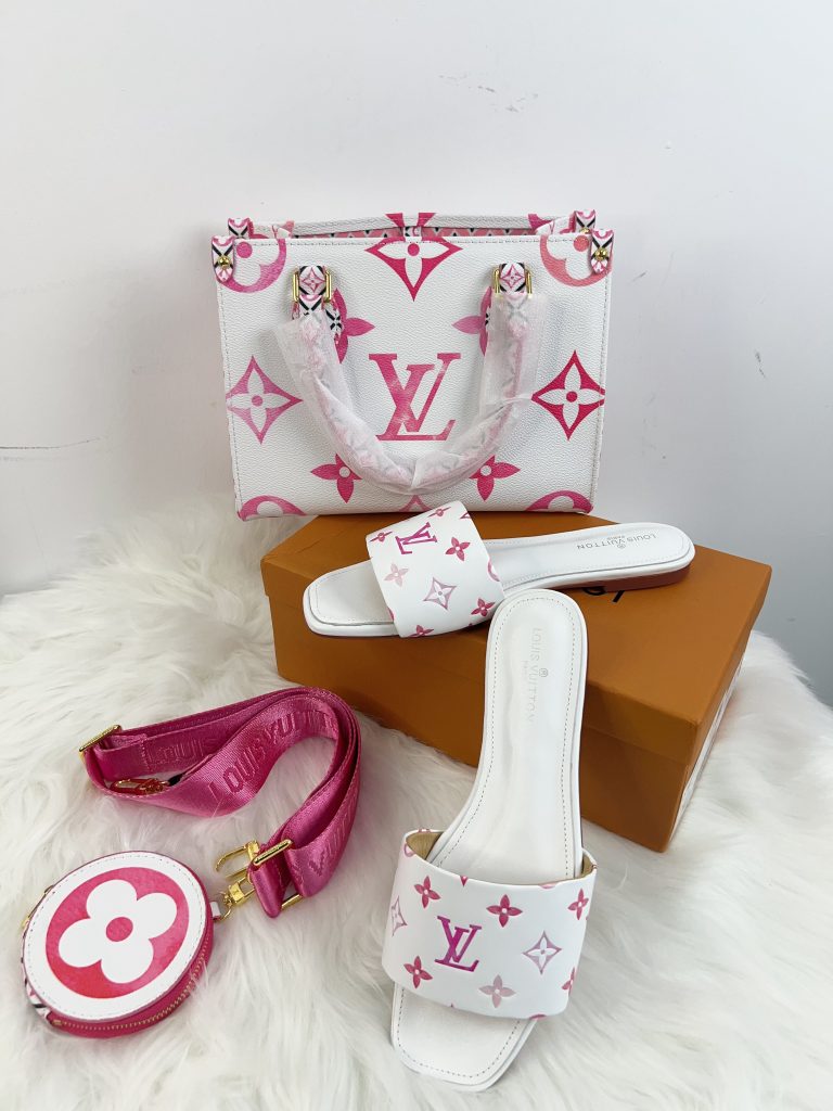 L-Pink&White Bag & Slippers(HD751)L-Pink&White Bag & Slippers(HD751)