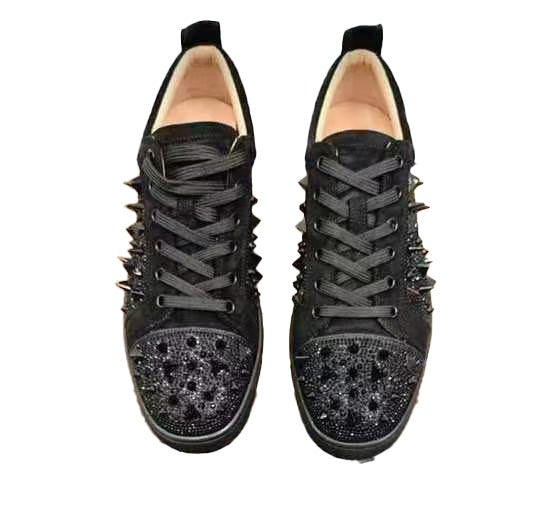 CL-Studded Black Sneakers(CL1219)CL-Studded Black Sneakers(CL1219)