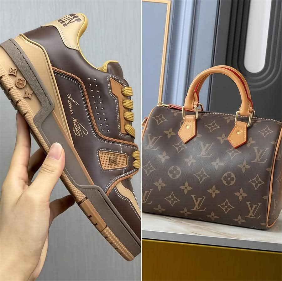L-Brown Speedy Bag and Brown Shoes Set(HYDP888)L-Brown Speedy Bag and Brown Shoes Set(HYDP888)