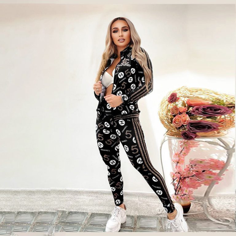 C-Printed Zipper Two-piece Suit(DD0005)C-Printed Zipper Two-piece Suit(DD0005)