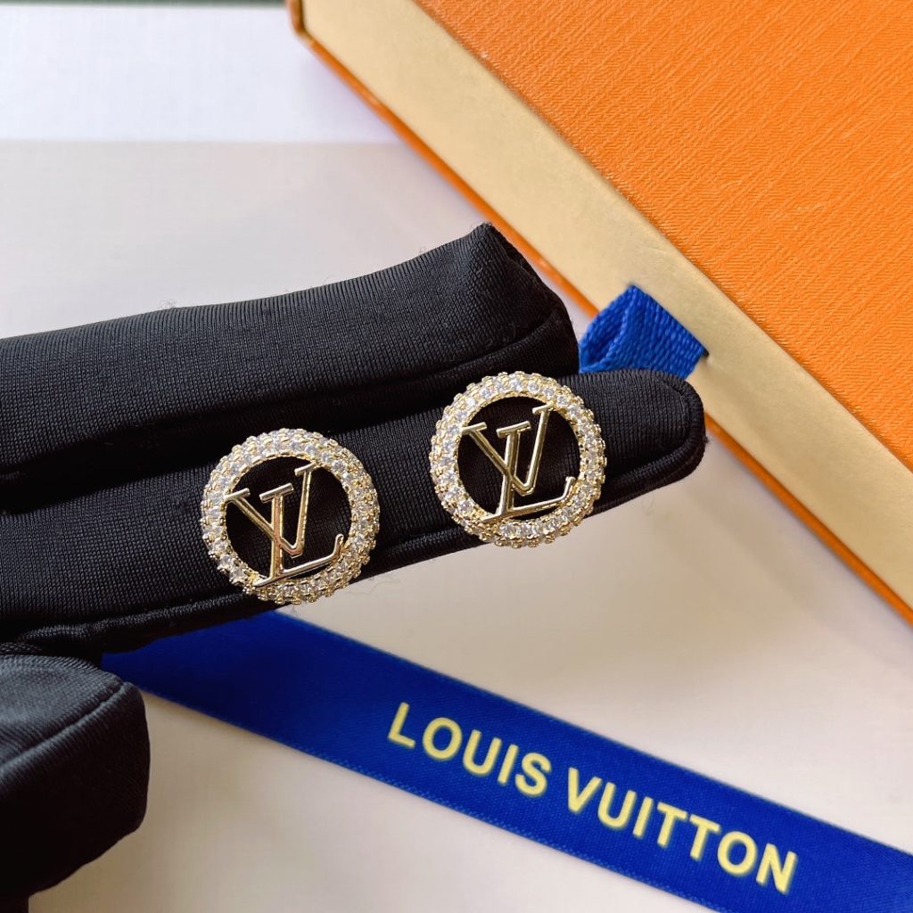 L-Round Earrings with Diamonds(A857)L-Round Earrings with Diamonds(A857)