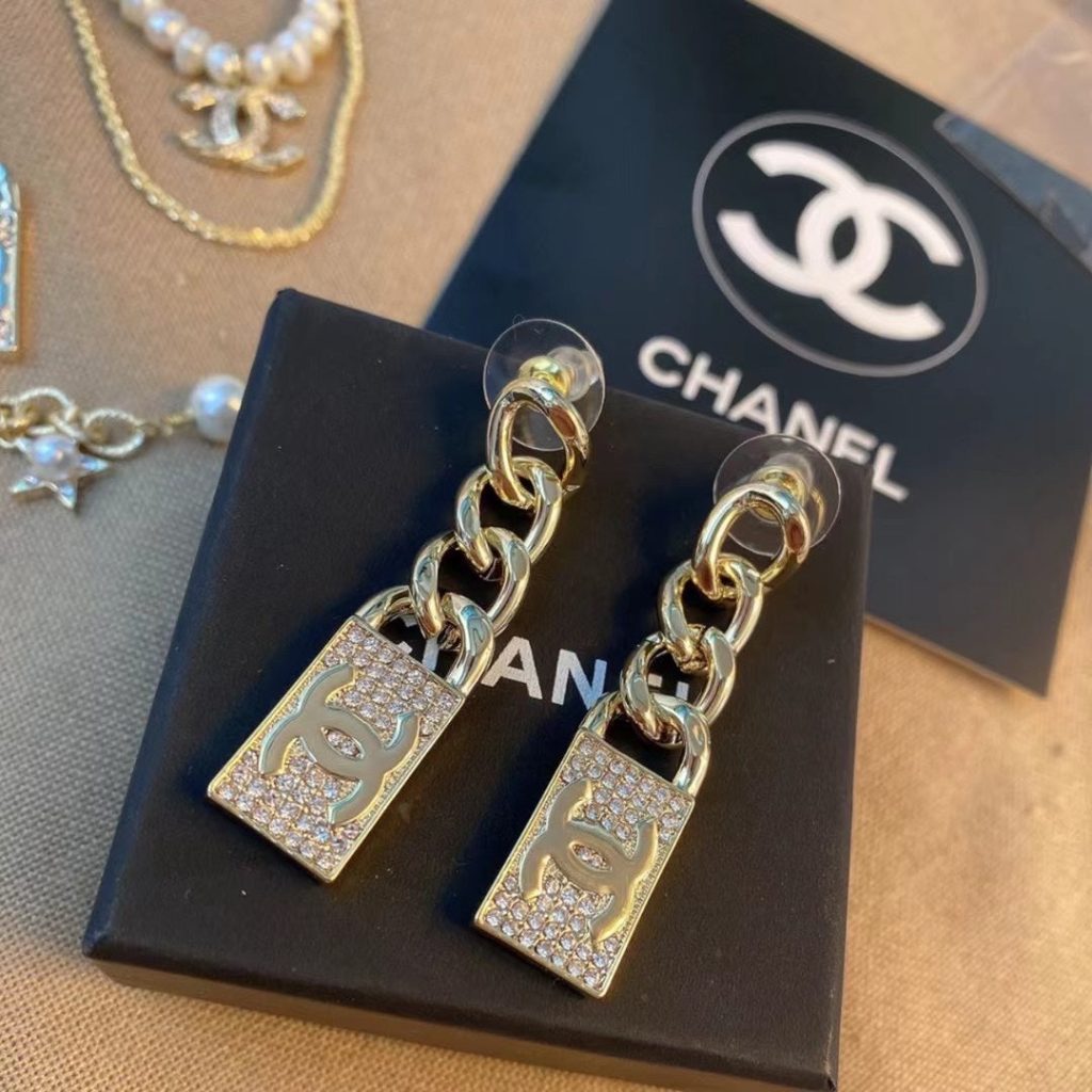 C-Classic Chain Lock Earrings(A487)C-Classic Chain Lock Earrings(A487)