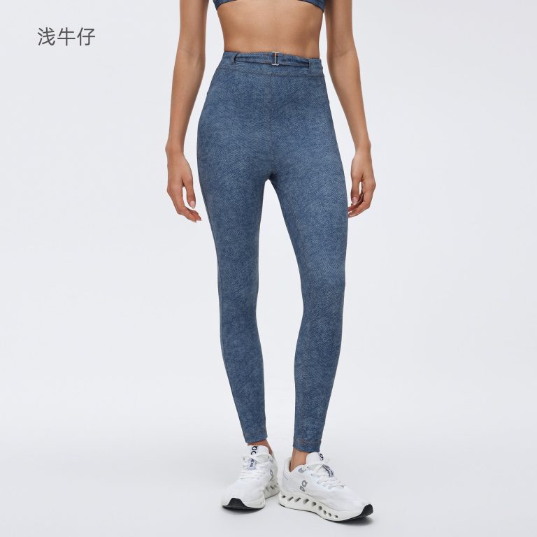 LU-Retro Denim-Style Yoga Pants (LU6392)LU-Retro Denim-Style Yoga Pants (LU6392)