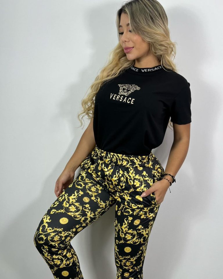 V-Short-sleeved Trousers Suit(Q6227)V-Short-sleeved Trousers Suit(Q6227)