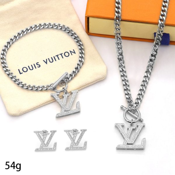 L-Necklace Bracelet Earrings Set（D385）L-Necklace Bracelet Earrings Set（D385）