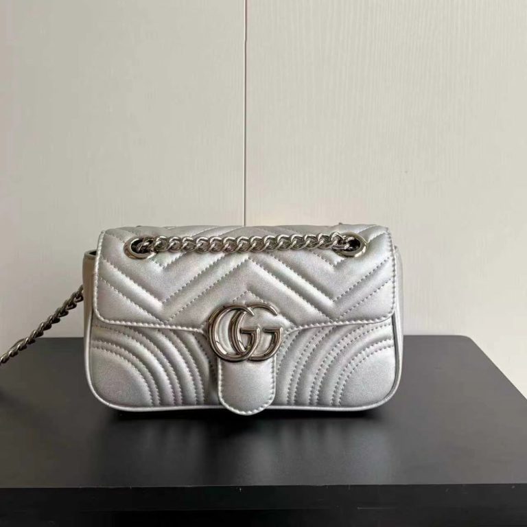 G-Silver Crossbody Bag(XY443497)G-Silver Crossbody Bag(XY443497)
