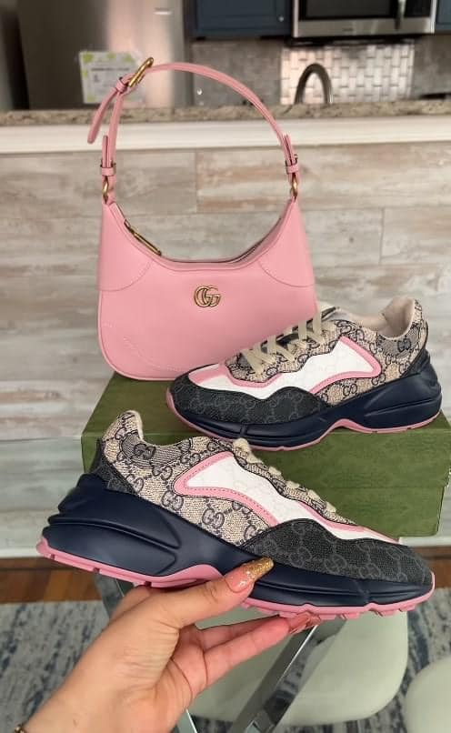 Pink&Black Women Bag& Shoes Set (XYG2)Pink&Black Women Bag& Shoes Set (XYG2)