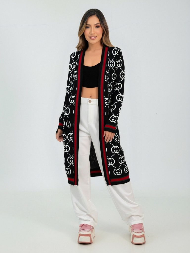 Gucci-Cardigan Sweater Cape (M4107)Gucci-Cardigan Sweater Cape (M4107)