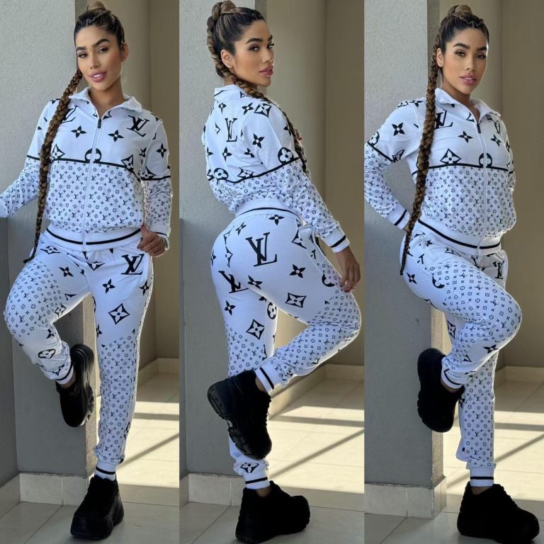 L-Printed Long-sleeved Trousers Suit(Q6228)L-Printed Long-sleeved Trousers Suit(Q6228)