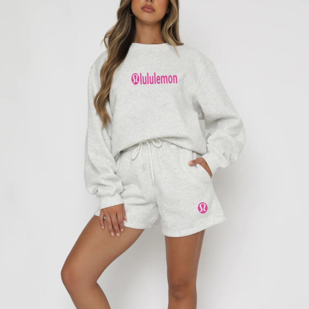 Women's Long-sleeved Sweatshirt + Shorts(WYSL65)Women's Long-sleeved Sweatshirt + Shorts(WYSL65)