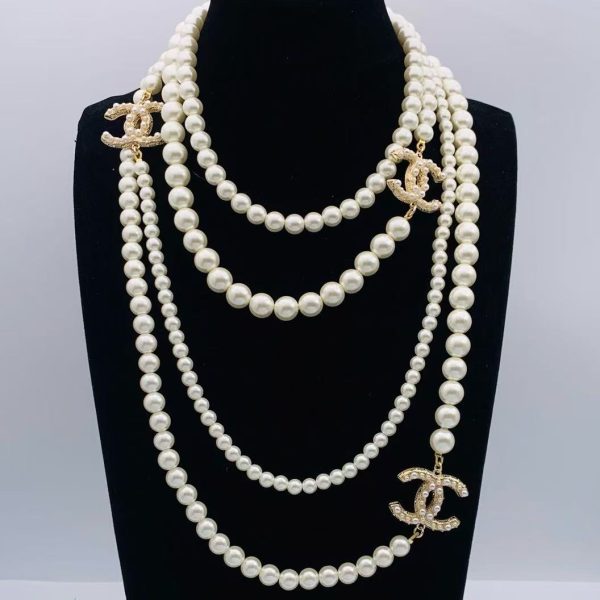C-Sweater Layered Pearl Necklace (LL2133)C-Sweater Layered Pearl Necklace (LL2133)