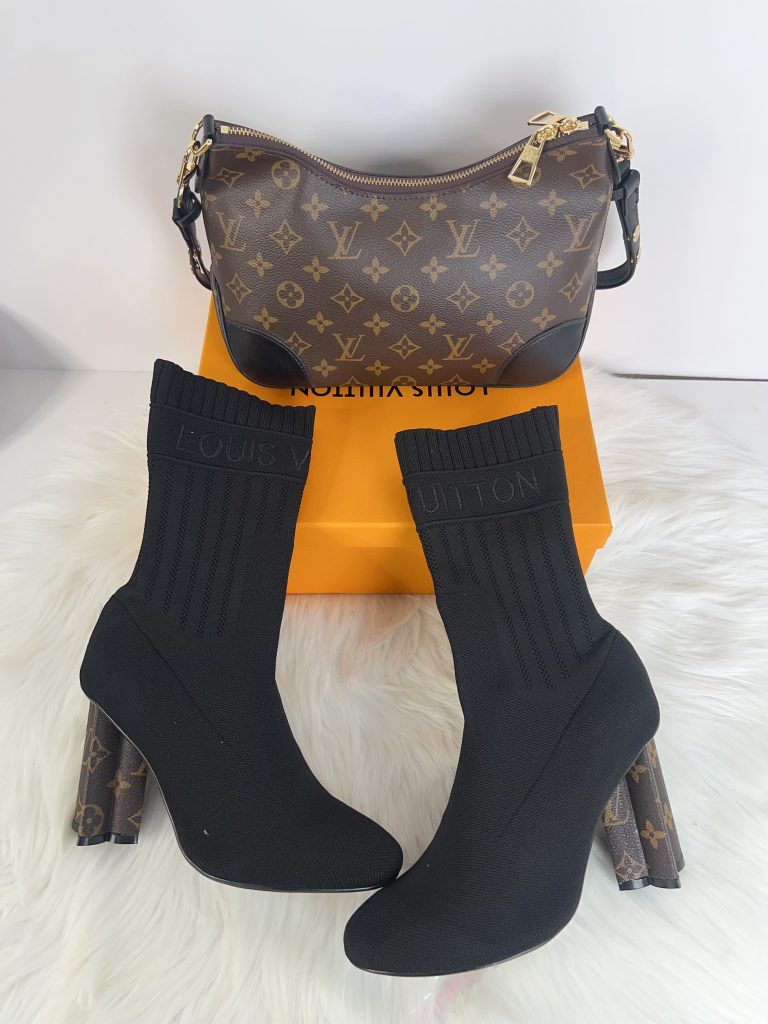L-Knit Ankle Boots and Bag Set（DPHY8529）L-Knit Ankle Boots and Bag Set（DPHY8529）