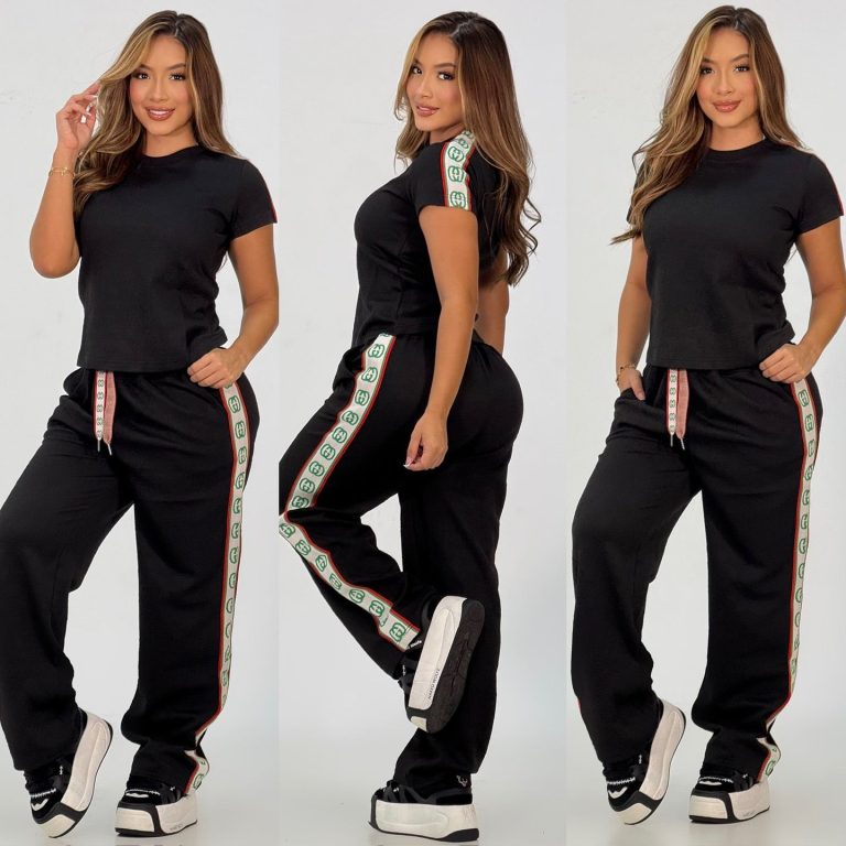 G-Crown Neck Top + Wide Leg Pants(J5128)G-Crown Neck Top + Wide Leg Pants(J5128)