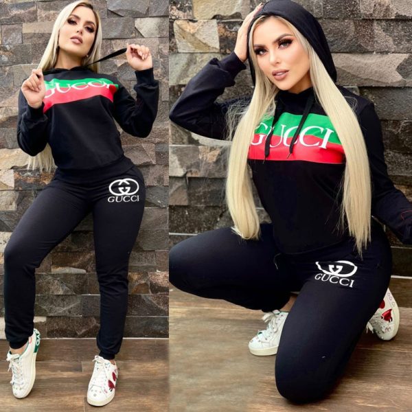 Offset Letters Long Sleeve + Trousers（J2938）Offset Letters Long Sleeve + Trousers（J2938）