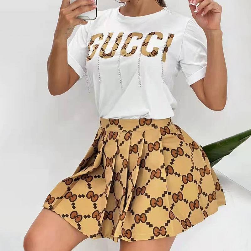 G-Pleated Skirt Set（DD0018）G-Pleated Skirt Set（DD0018）