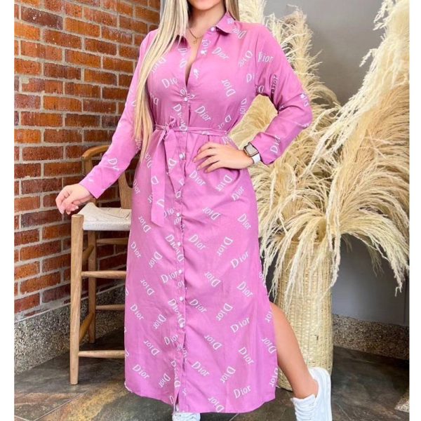 Casual Print Loose Swing Dress(J2931)Casual Print Loose Swing Dress(J2931)