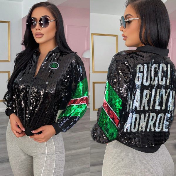 G-Sexy Slim-fit Sequin Jacket(W0024)G-Sexy Slim-fit Sequin Jacket(W0024)