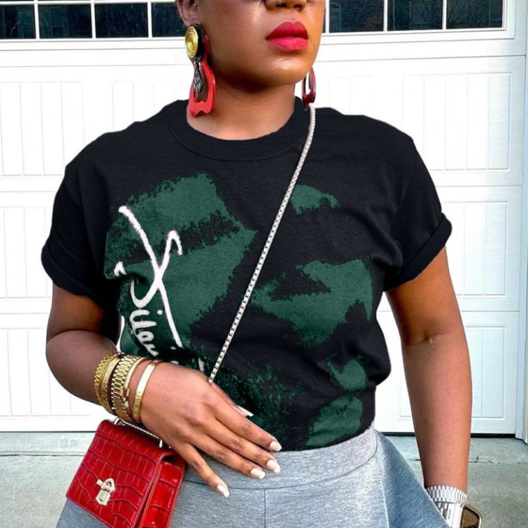 Loose Crew Neck Short-sleeved T-shirt（BN345）Loose Crew Neck Short-sleeved T-shirt（BN345）