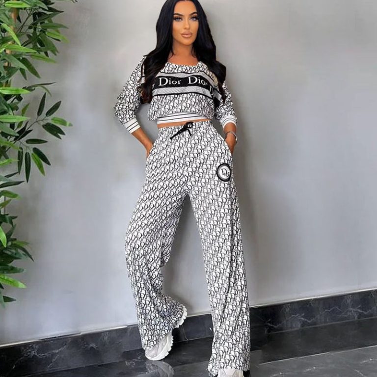 Long-sleeved Wide-leg Pants Two-piece Set（DD0016）Long-sleeved Wide-leg Pants Two-piece Set（DD0016）