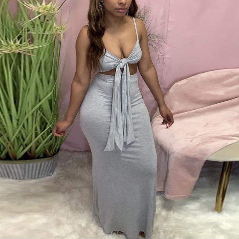 Suspender Backless Tight Skirt Suit(D1294)Suspender Backless Tight Skirt Suit(D1294)