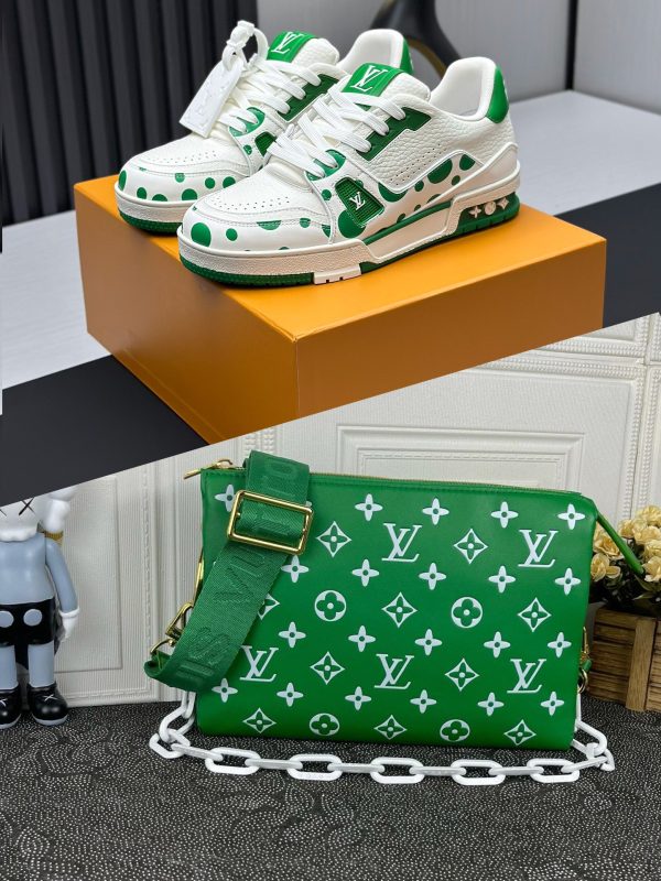 Green&White Bag and Sneaker(DP13)Green&White Bag and Sneaker(DP13)