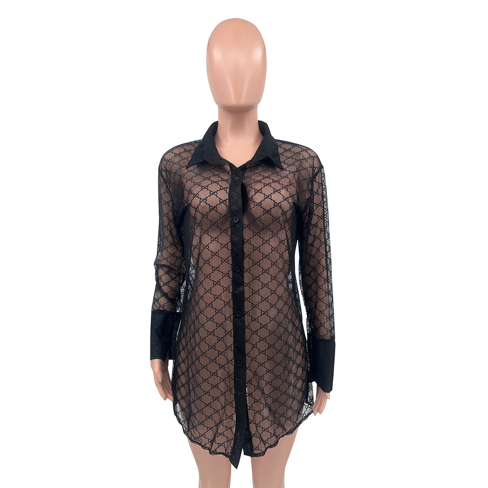 D-New Mesh Shirt(Y71508)D-New Mesh Shirt(Y71508)
