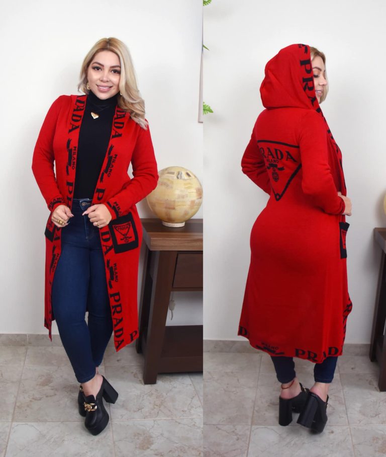 P-Knitted Hooded Cardigan(M4076)P-Knitted Hooded Cardigan(M4076)