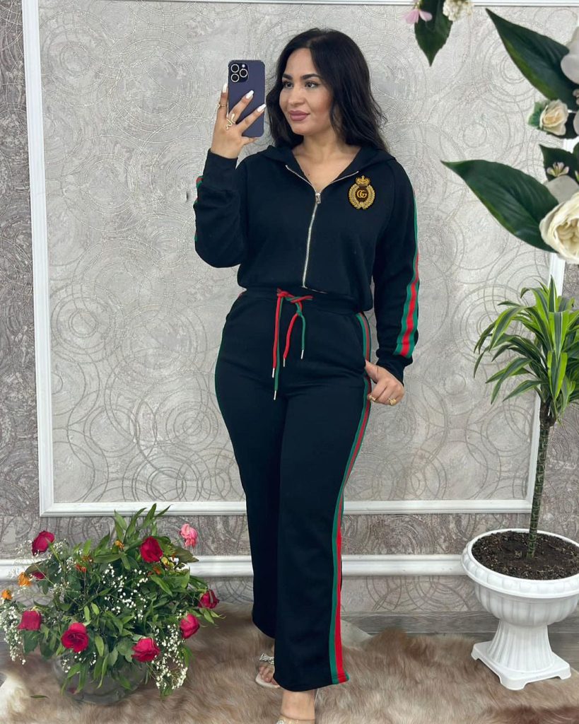 G-Long Sleeve Zip-Up Sport Hooded Suit(J5086)G-Long Sleeve Zip-Up Sport Hooded Suit(J5086)