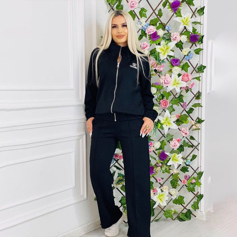 C-Embroidery Zip-up Jacket Set(Y71550)C-Embroidery Zip-up Jacket Set(Y71550)