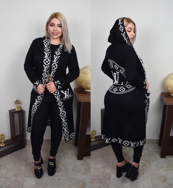 L-Knitted Hooded Cardigan(M4074)L-Knitted Hooded Cardigan(M4074)