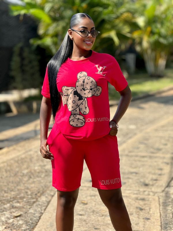 L-Solid Color Two-piece Set（Q6176）