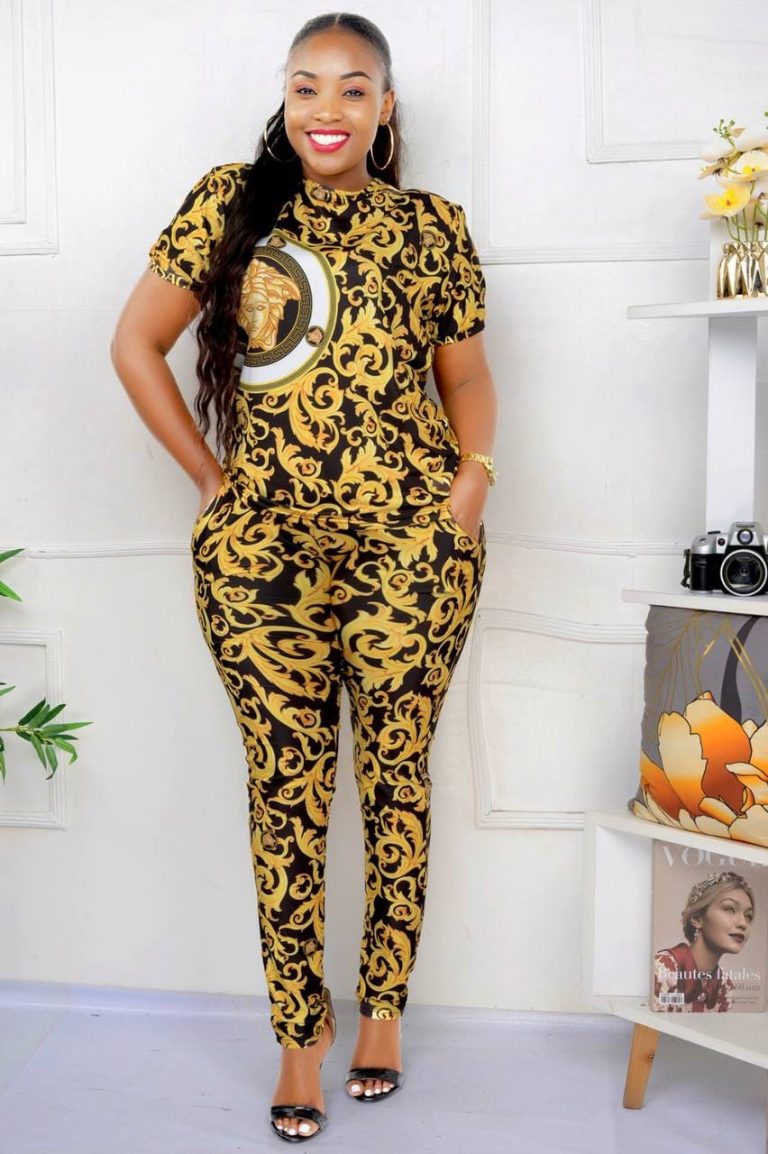 V-Women's Printed Suit（Q6149）V-Women's Printed Suit（Q6149）