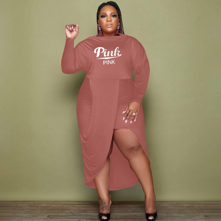 P-Printed Dress(Plus size)(MY098)P-Printed Dress(Plus size)(MY098)