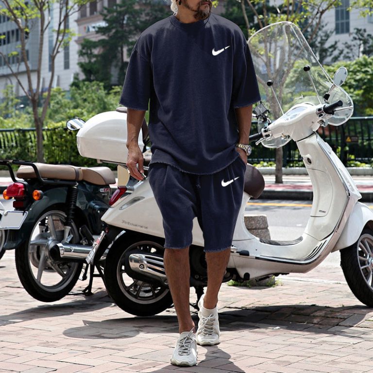 N-Men's Short Sleeve Sweatshirt 2 Pcs Set（N224）N-Men's Short Sleeve Sweatshirt 2 Pcs Set（N224）