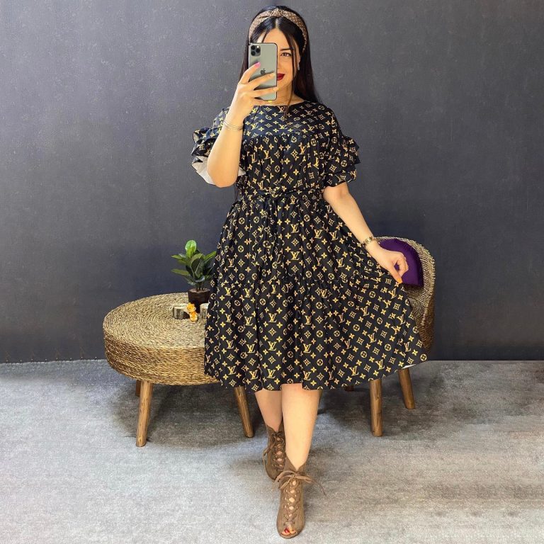 L-Patchwork Lace-up Dress(DD0095)L-Patchwork Lace-up Dress(DD0095)